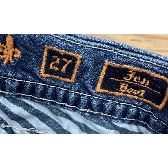 Rock Revival Womens Size 27 Jen Boot Dark Blue Jean - Picture 4 of 8